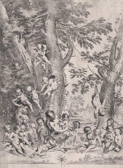 द गार्डन ऑफ चैरिटी, सीए .1631-37। द्वारा पिएत्रो टेस्टा