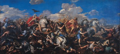 अलेक्जेंडर वर्सस डेरियस की लड़ाई, 1644-1655 द्वारा पिएत्रो दा कोर्टोना