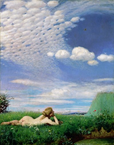 द लार्क, 1882 द्वारा Pál Szinyei Merse