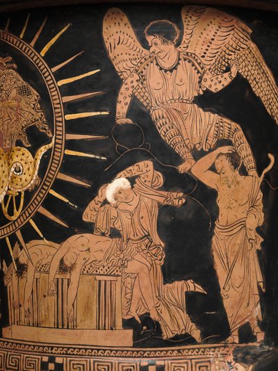 लुसियन कैलेक्स-क्रेटर, c.400 ई.पू. द्वारा पोलिकोरो पेंटर