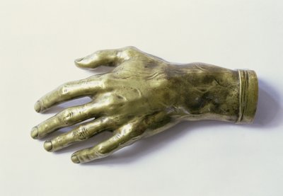 फ़्रेडरिक चोपिन की कास्ट (1810-49) बाएं हाथ (कांस्य) द्वारा Polish School