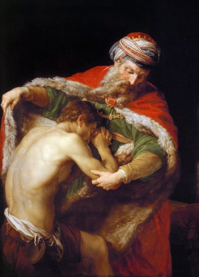 प्रोडिगल बेटे की वापसी, 1773 द्वारा Pompeo Girolamo Batoni