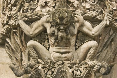 एक समुद्री राक्षस का गार्गोयल द्वारा पुर्तगाली स्कूल