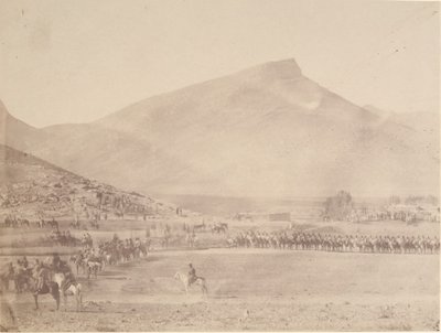 [खिवा के खान के शिकार के लिए प्रस्थान], 1840-60 के दशक। द्वारा संभवतः लुइगी पेस द्वारा।