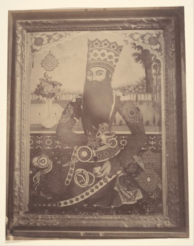 [फत-अली शाह, पेंटिंग जो एक बार हमाह की थी] शौला, राजा के चाचा।], 1840-60 के दशक। द्वारा संभवतः लुइगी पेस द्वारा।
