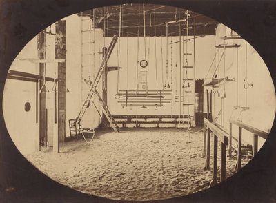 लोपेज़ जिमनैजियम, सेविले, सीए। 1860. द्वारा संभवतः लुइगी पेस द्वारा।