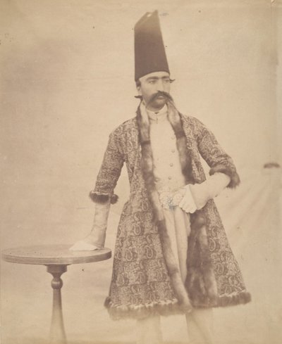 [नासिर अल-दीन शाह], 1840-60 के दशक। द्वारा संभवतः लुइगी पेस द्वारा।