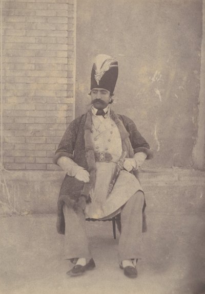 नासिर अल-दीन शाह, सीए। 1855-58। द्वारा संभवतः लुइगी पेस द्वारा।