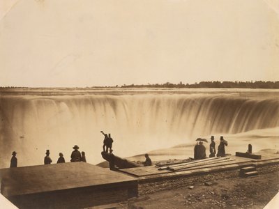 नियाग्रा फॉल्स, सीए। 1855. द्वारा संभवतः सीलास ए होम्स द्वारा।