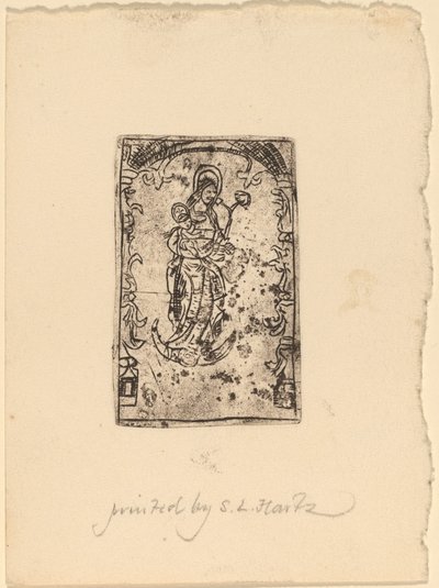 मैडोना और बच्चा द्वारा संभवत: नीदरलैंड की 15वीं सदी