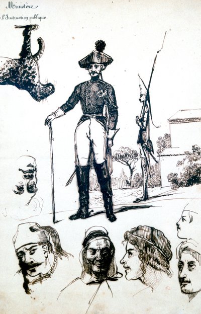 अध्ययन, ए सैनिक कवच, c1823-1870 द्वारा समृद्ध मेरिमी