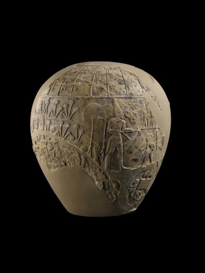 बिच्छू राजा का गदा-सिर, 3100-3000 ईसा पूर्व (चूना पत्थर) द्वारा Protodynastic Period Egyptian