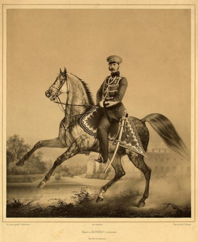 सम्राट अलेक्जेंडर द्वितीय का चित्रण 1818-1881, 1860 -1870 के दशक द्वारा प्योत्र फ्योडोरोविच बोरेल
