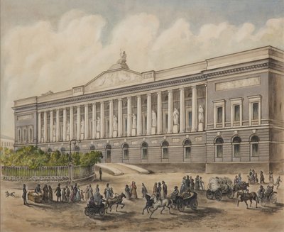 1840 के दशक में सेंट पीटर्सबर्ग में इंपीरियल पब्लिक लाइब्रेरी द्वारा प्योत्र फ्योडोरोविच बोरेल