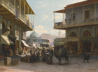 तिफ्लिस का दृश्य, 1874 द्वारा Pjotr ​​​​Petrowitsch Wereschtschagin