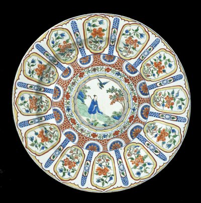 एक बड़े कूबड़ वाली इमरती डिश, कांग्सी पीरियड, 1662-1722 (चीनी मिट्टी के बरतन) द्वारा किंग राजवंश चीनी स्कूल