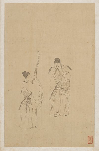 आंकड़े द्वारा Qing Dynasty Chinese School