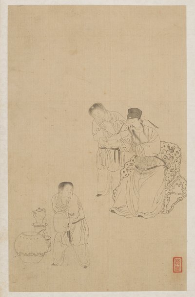 आंकड़े द्वारा Qing Dynasty Chinese School