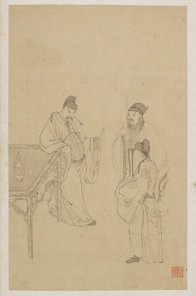 आंकड़े द्वारा Qing Dynasty Chinese School