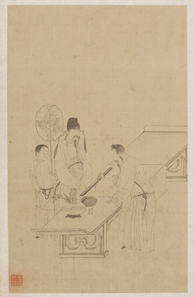 आंकड़े द्वारा Qing Dynasty Chinese School