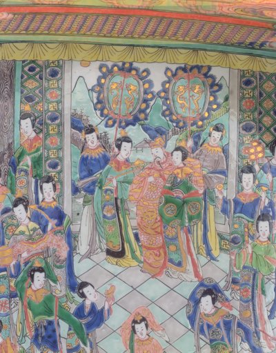 बड़े फैमिल वर्टे चार्जर, कांग्सी काल (1662-1722) (चीनी मिट्टी के बरतन) (272193 भी देखें) द्वारा Qing Dynasty Chinese School