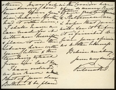 क्वीन विक्टोरिया का पत्र मैरी ऑगस्टा गॉर्डन, विंडसर कैसल, 16 मार्च 1885 को द्वारा रानी विक्टोरिया