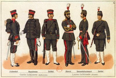चीन-जापानी युद्ध - जापानी सेना की वर्दी, उत्कीर्णन, लीपज़िगो द्वारा क्विंटो सेनि