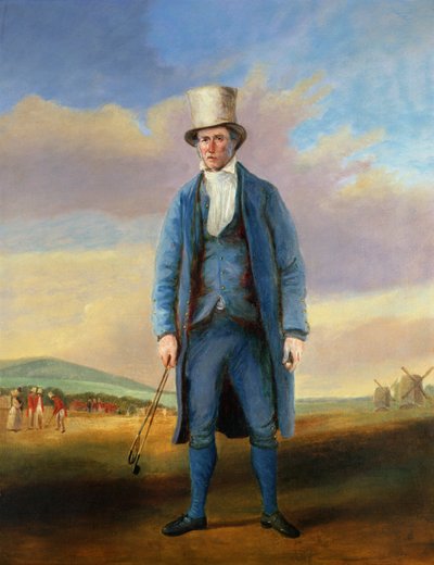 `ओल्ड एलिक`, एलिक ब्रेटन (1756-1840) रॉयल ब्लैकहैट गोल्फ क्लब के होलसेकर, सी। 1735 द्वारा आरएसई गैलन