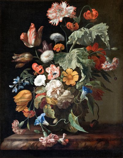 फूल के साथ फिर भी जीवन द्वारा Rachel Ruysch