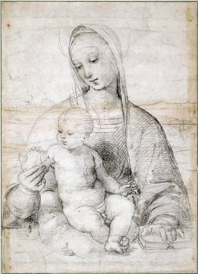 अनार के साथ मैडोना, सी। 1504 द्वारा Raffaello Sanzio Raphael