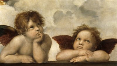 सिस्टिन मैडोना डिटेल द्वारा Raffaello Sanzio Raphael