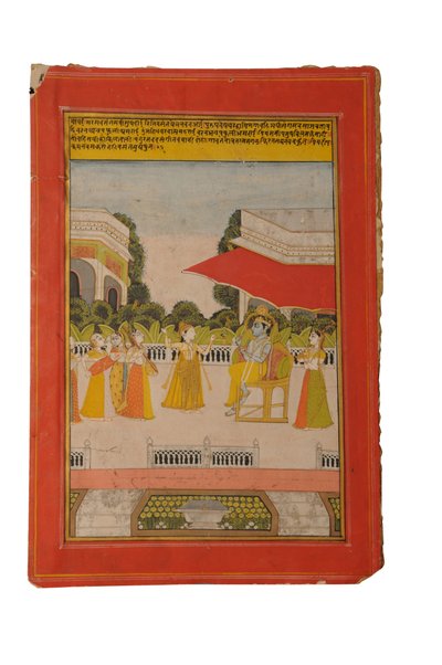 रागमाला लघु चित्रकला, राजस्थान शायद बूंदी, 19वीं सदी की शुरुआत में (कागज पर गौचे) द्वारा राजस्थानी स्कूल