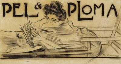 &39;Pèl i Ploma&39; पत्रिका के लिए शीर्षक द्वारा रामोन कैसस