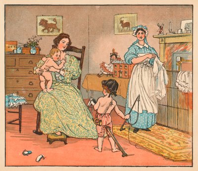 बाय, बेबी बंटिंग, 1882। द्वारा रैंडोल्फ़ कैल्डेकॉट