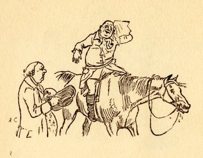 जॉन गिलपिन ने एक रूमाल, 1878, c1918 के साथ अपने पसीने से तर भौंह पोंछे। द्वारा रैंडोल्फ़ कैल्डेकॉट