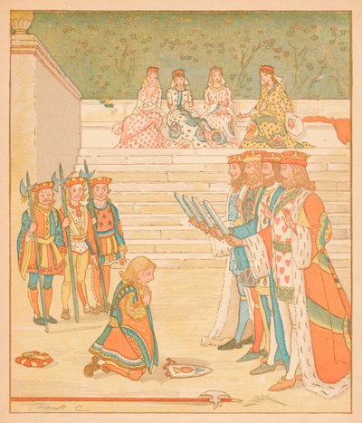 द हार्ट्स ऑफ हार्ट्स, उन टैटस को वापस लाया गया, और कसम खाने से कोई और चोरी नहीं हुई, 1880। द्वारा रैंडोल्फ़ कैल्डेकॉट