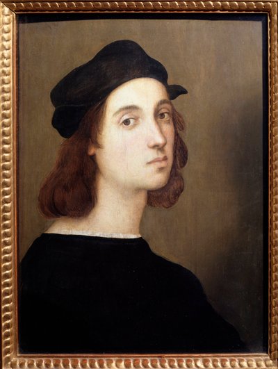 सेल्फ़-पोर्ट्रेट - लकड़ी पर तेल, c.1504-1506 द्वारा राफेल