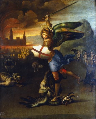 सेंट माइकल महादूत, c1503-1504 द्वारा राफेल