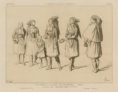 जर्मन राष्ट्रीय वेशभूषा - सक्से-एलेनबर्ग की डची द्वारा राफेल जैक्विमिन