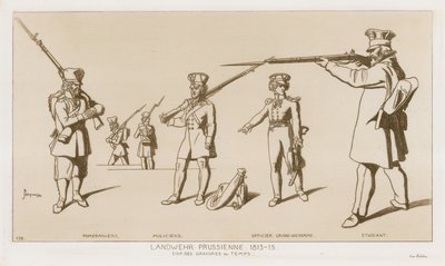 प्रशिया लैंडवेहर, 1813-15। द्वारा राफेल जैक्विमिन
