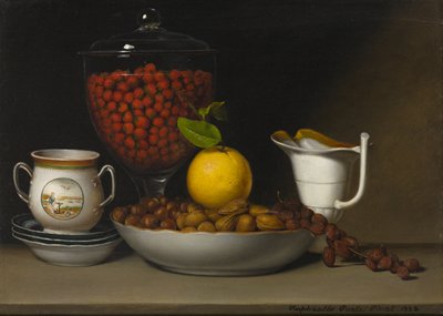फिर भी जीवन - स्ट्रॉबेरी, पागल, c.1822 द्वारा राफेल मयूर