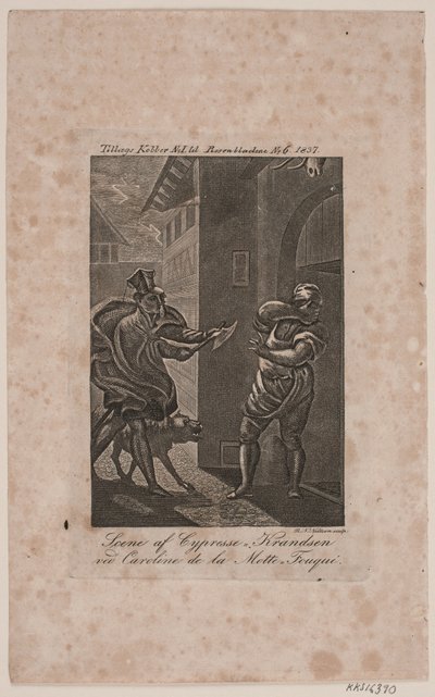 साइप्रिस-नुडसेन द्वारा दृश्य। रोसेनब्लाडेन नंबर 6, 1837 के लिए अतिरिक्त ताम्रपत्र द्वारा रासमस निकोलाई नीलसन