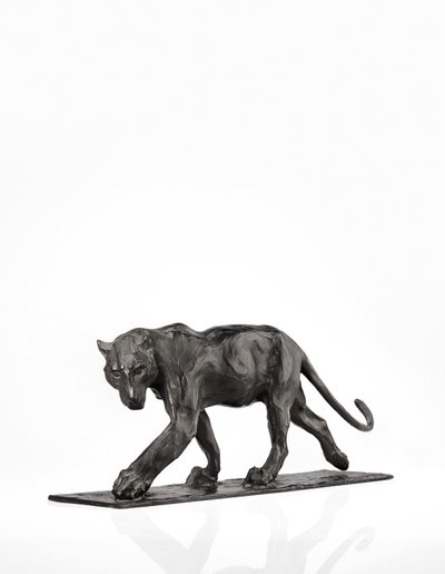 पैंथर चलना, पीछे पैर उठाना, c.1904 (कांसे का कांस्य) द्वारा रेम्ब्रांट बुगाती