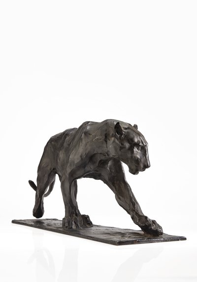 पैंथर चलना, पीछे पैर उठाना, c.1904 (कांसे का कांस्य) द्वारा रेम्ब्रांट बुगाती
