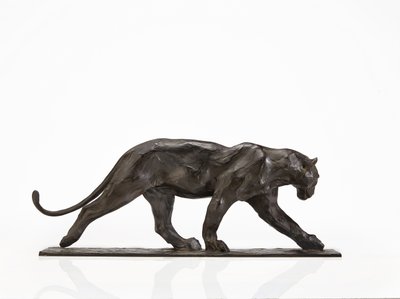 पैंथर चलना, पीछे पैर उठाना, c.1904 (कांसे का कांस्य) द्वारा रेम्ब्रांट बुगाती