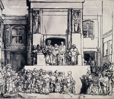 लोगों के सामने मसीह, 1655 द्वारा रिमब्रांड वैन रिजन