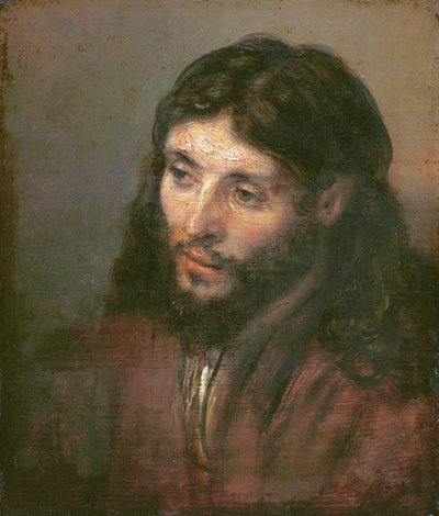 क्राइस्ट का सिर, c.1648 (कैनवास पर तेल) द्वारा रिमब्रांड वैन रिजन