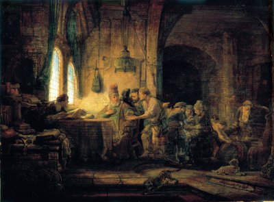 दाख की बारी में मजदूरों का दृष्टांत - 1637 द्वारा रिमब्रांड वैन रिजन