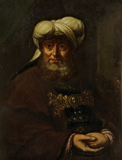 ए रब्बी (किंग यूज़िया स्ट्रिकेन विद लेप्रोसी), c.1764-85 द्वारा रिमब्रांड वैन रिजन