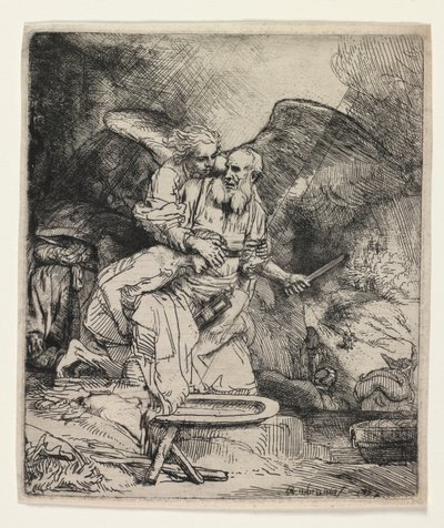 अब्राहम बलिदान, 1655। द्वारा रिमब्रांड वैन रिजन